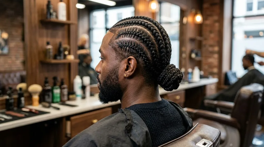 Braided Bun Cornrows