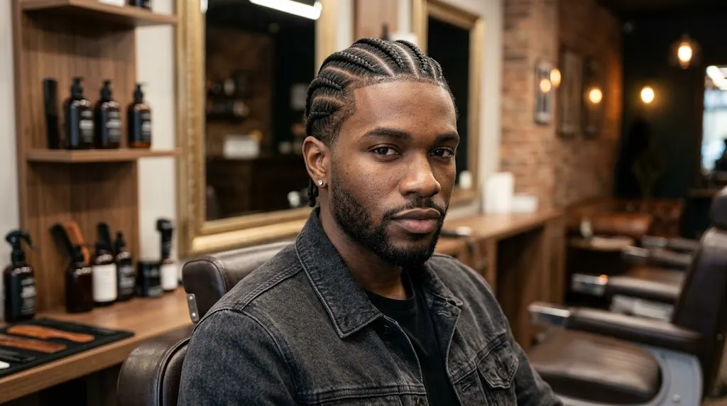 Classic Straight-Back Cornrows