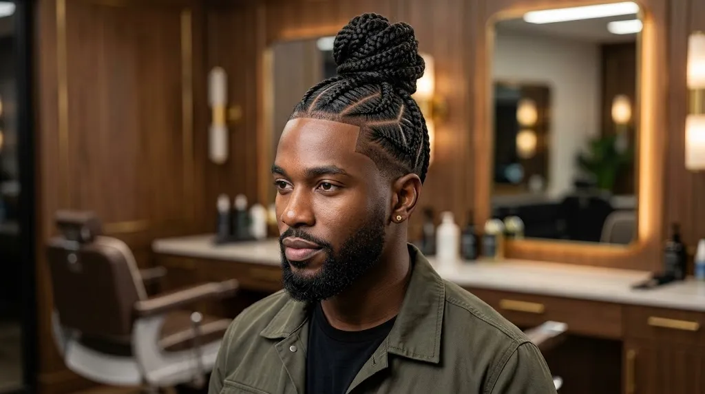 Cornrow Top Knot