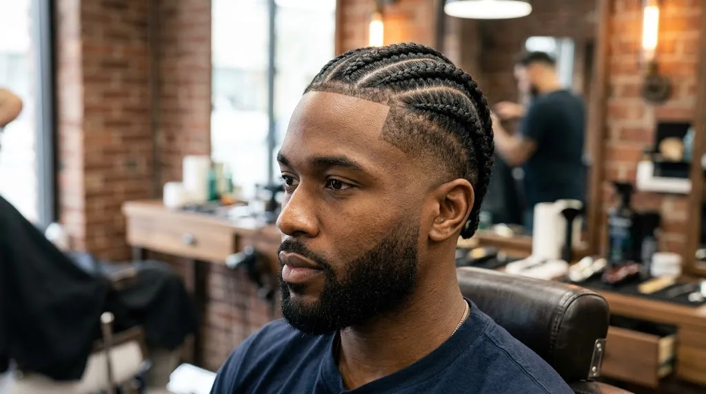 Cornrows With a Low Fade