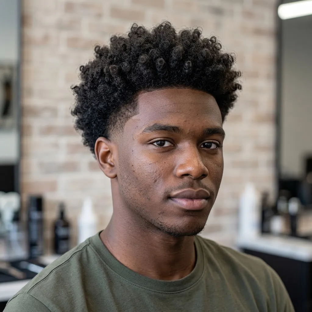 Curly Taper Afro