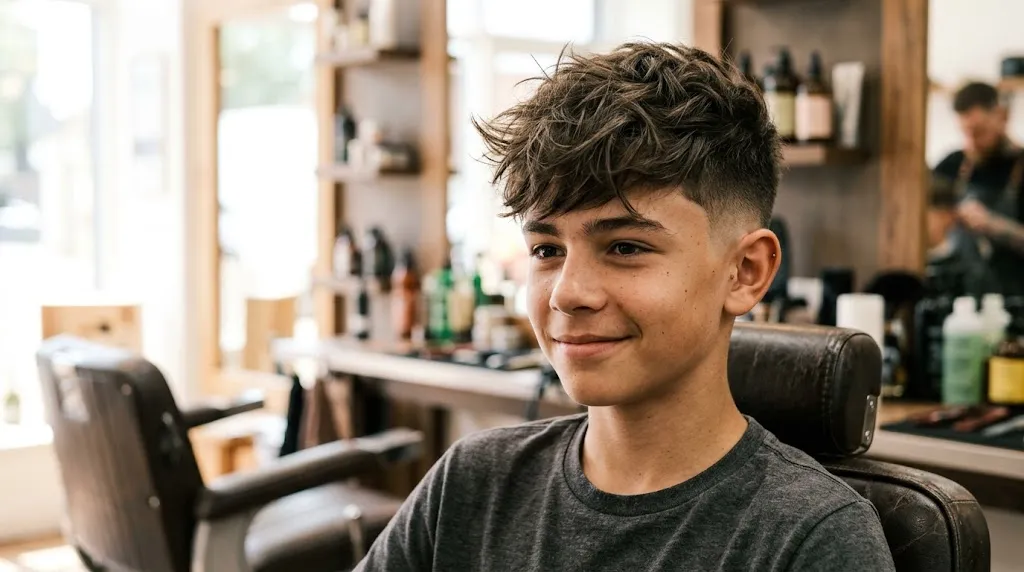 Messy Quiff Fade