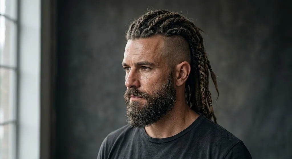 Shaved Sides Braided Dreadhawk