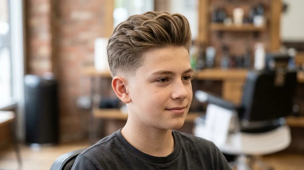Soft Pompadour Fade