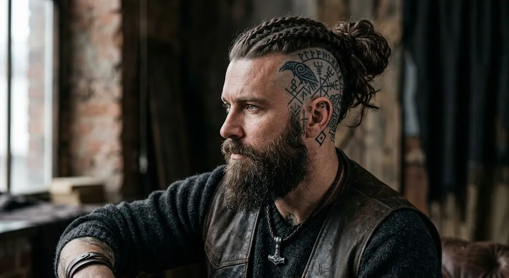 Tattooed Braided Undercut