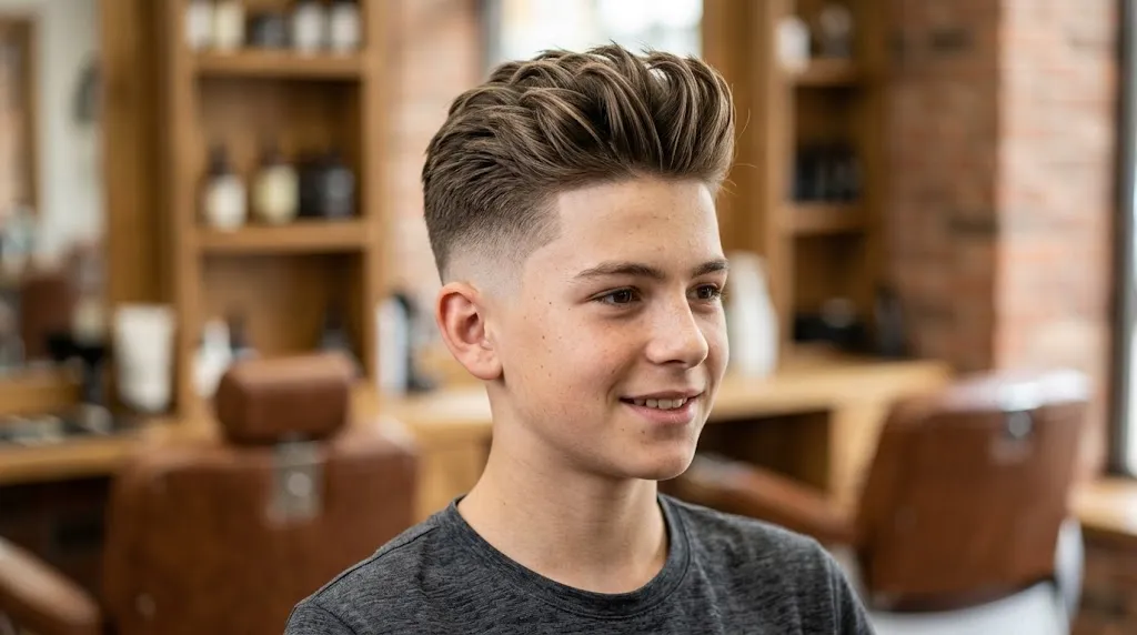 Textured Quiff Fade